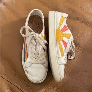 Gently Used Limited Edition Rainbow Soludos